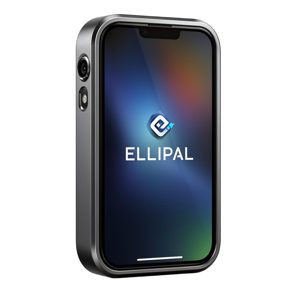 ELLIPAL Titan 2.0 air-gapped hardware wallet on dark studio background